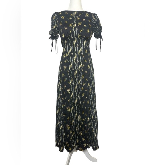 Free People Dresses & Skirts - Free People Black and Gold Backless Sundress size 4